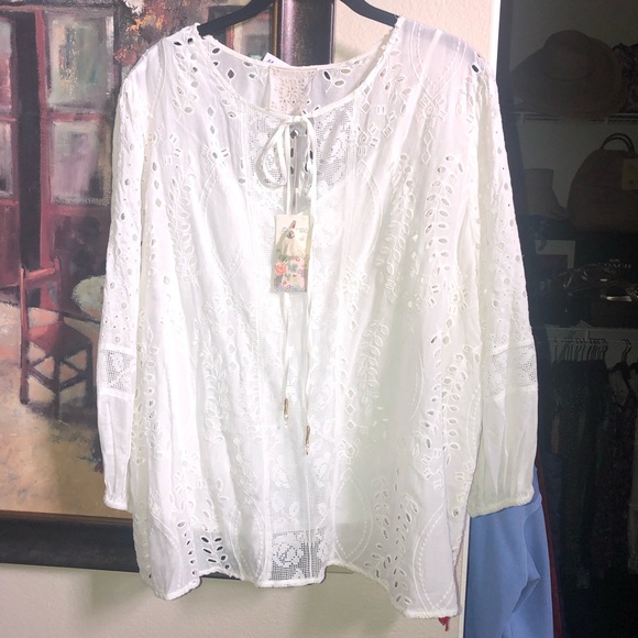 Johnny Was NWT Janine peasant top - Picture 11 of 17